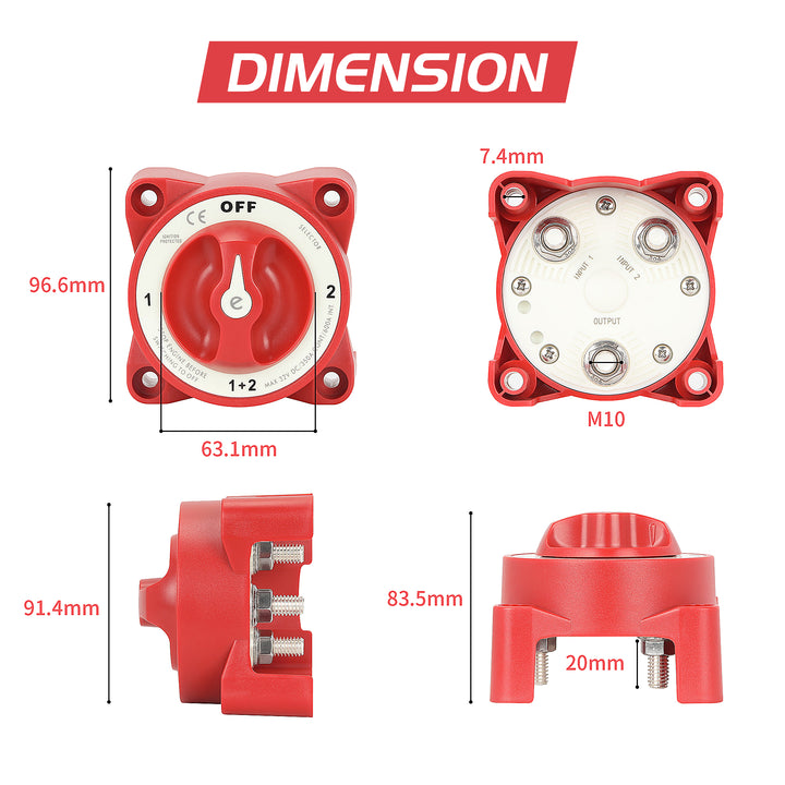 Selector 4 Position Selector 4 Position Battery Switch – Amped
