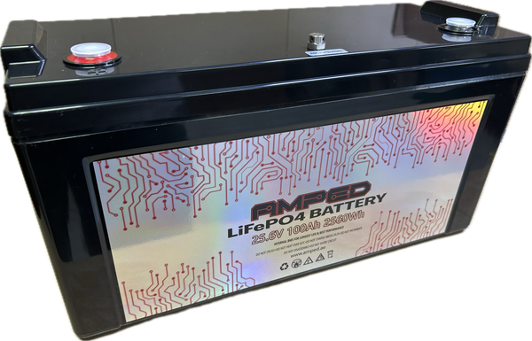 Amped 24v 100Ah LiFePo4 with Bluetooth