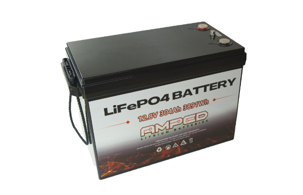 Amped 304 Ah Bluetooth LiFePO4
