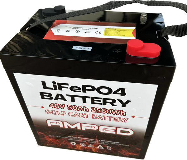 Marine and Golf cart battery 50 Ah 48V LiFePO4 with Bluetooth